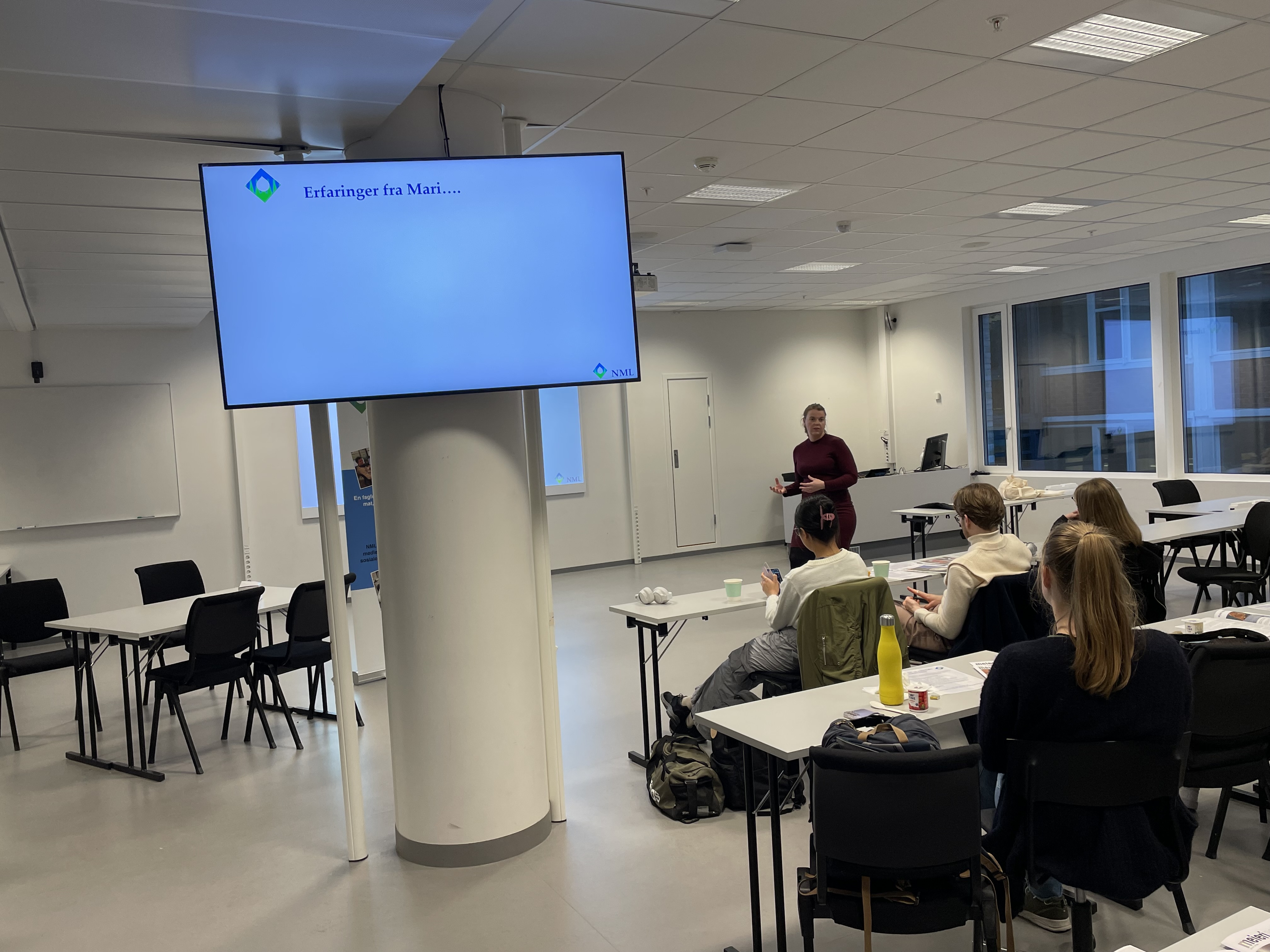 NML på besøk hos studenter ved NTNU i Trondheim