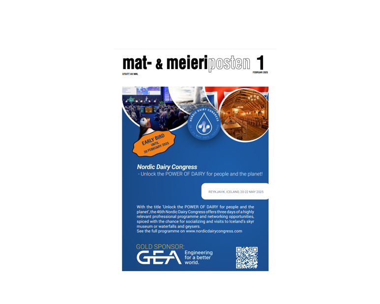 Mat- og meieripostens utgave 1, 2025, er klar!